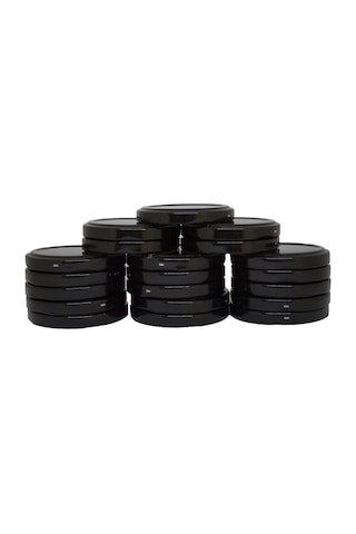 Gün Kapak TWİST OF 63 MM Siyah Cam Kavanoz Kapağı 20 Adet