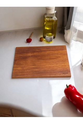 Eksiz Masif Doğal Ahşap Kesme Sunum Doğrama Tahtası