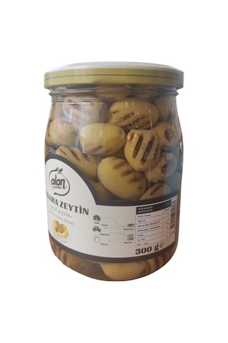 Alan Izgara Yeşil Zeytin Cam Kavanoz 300 G E