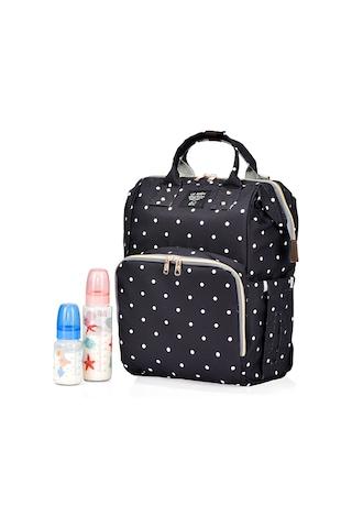 Lal Baby Puantiyeli Anne Bebek Bakım Sırt Çantası Çok Renkli