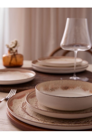 Kütahya Porselen Npmod30yt880914 Moderna 30 Parça Yemek Takımı Tarçın Tarçın