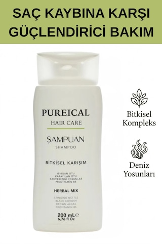 Pureical Bitkisel Şampuan 200 ML
