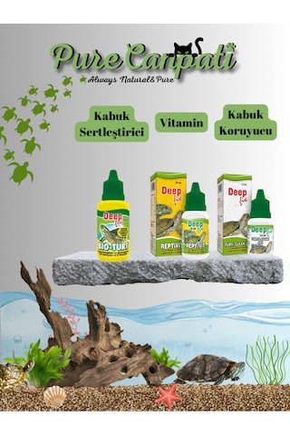Purecanpati Kaplumbağa Bakım Seti Vitamin Kabuk Sertleştirici ve Vitamin