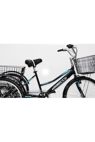 Dorello Cargo Bisikleti 3 Tekerlekli Bisiklet Siyah - Mavi