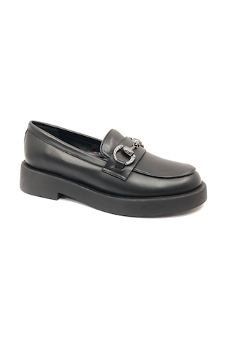 Greyder 72133 Zn Urban Deri Comfort Casual Oxford Kadın Ayakkabı Siyah