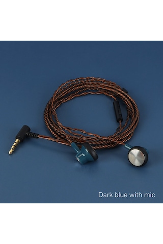 Kosona Jcally Ep02 3.5mm Kablolu Kulaklık, Yarım İçen Tasarım, Doğal Net Ses, Mikrofonlu, Dayanıklı Teli, Mavi