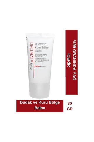 Decubal Kuru Ve Hassas Ciltler Için Dudak Ve Kuru Bölge Balmı 30 ML