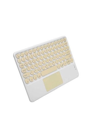 Mey İthalat Touchpad Uyumlu Bluetooth Klavye Slim Kablosuz Wifi Q Klavye