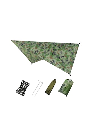 Padalink Kamp Tenteği Çok Fonksiyonlu 230x140cm Kamuflaj Terylene - Su Geçirmez Güneş Engeli, Nem Engeli, Taşınabilir Piknik Matı Çok Renkli