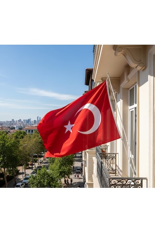 Türk Bayrağı 120x180 Cm Raşel Kumaş, Özenli Dikiş 120 x 180 CM