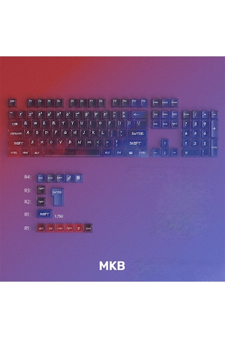 Nebula Bulutu Keycaps Renkli Sisli Mekanik Rgb Klavye Tuş Takımı Mor