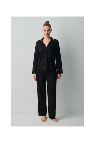 Suwen Betty Pijama Takımı Wsh10510150012 Siyah