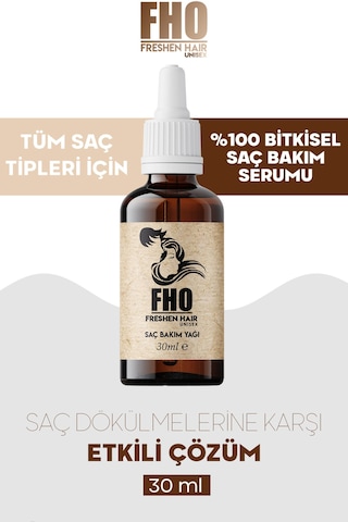 Freshen Hair Dökülme Karşıtı Bitkisel Saç Bakım Serumu 3 x 30 ML