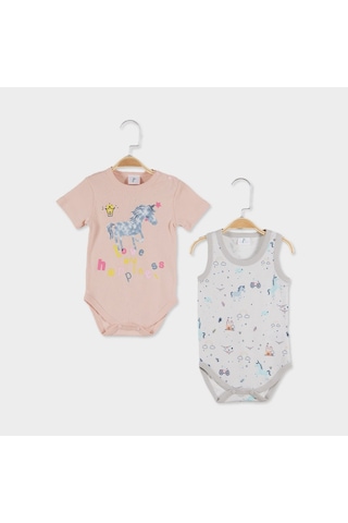 Çimpa Panolino 2'li Bebek Body 20780 Gri