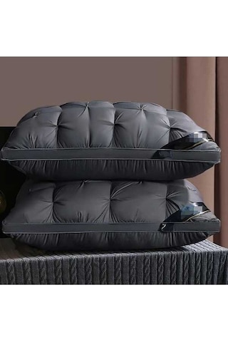 Trendooze Sunshine022 Mavi Lüks Uzatma King Yastık Omurga Desteği Yıkılabilir Açık Mavi