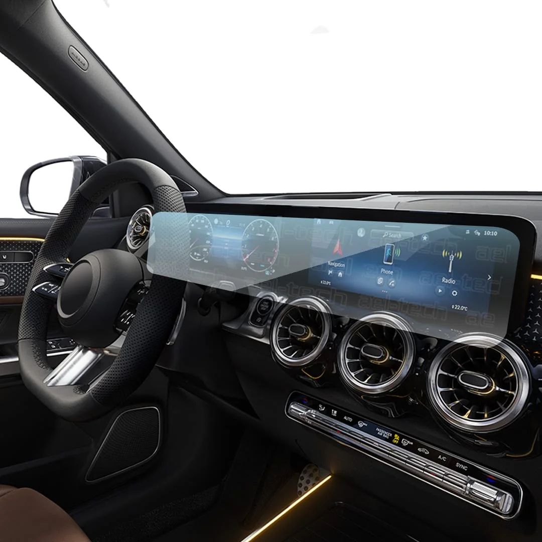 Mercedes A Serisi Uyumlu Ekran Koruyucu Multimedya Ve Djital Ekran 10.25'' 9h Nano Ekran Koruyucu