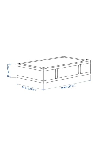 Ikea Skubb Saklama Hurcu 90 X 53 X 19 Cm Koyu Gri