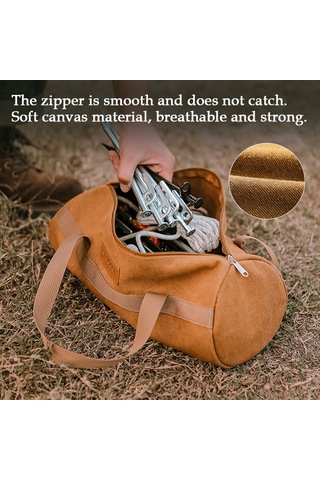 Ise Mount Açık Kamp Çadır Peg Zemin Çivi Saklama Çantası Çadır Haki Diğer