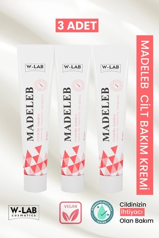 W-Lab Cosmetics Madeleb Cilt Bakım Kremi 3 x 40 ML
