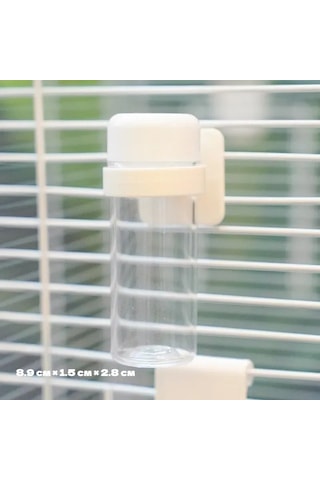 Ximistore9 Kuşlar İçin Taze Sebze Saklama Ve Besleme Aleti - Su Beslemeli Plastik Muhafaza Kabı Beyaz