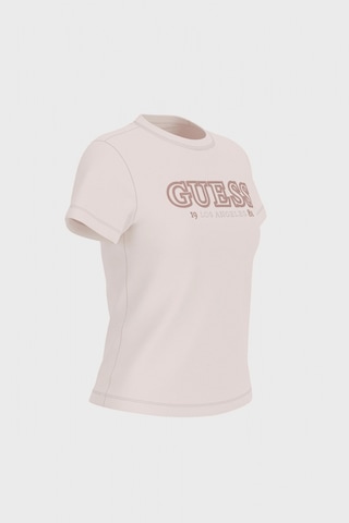 Guess Ketty Bisiklet Yaka Kısa Kollu Kadın Beyaz T-shirt V6rı10ı3z14-g012 Beyaz