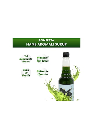 Bonfesta Nane Aromalı Kahve ve Kokteyl Şurubu 750 ML