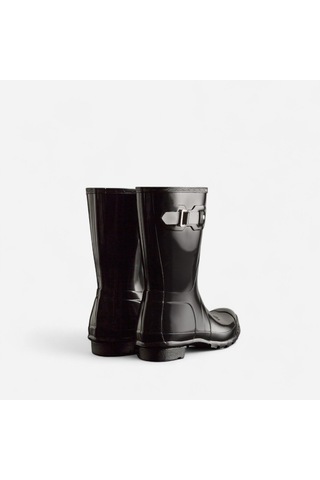 Hunter Womens Orıgınal Short Gloss Boot Kadın Siyah Kısa Bot Wfs1000rgl-blk