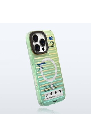 Apple iPhone 16 Pro Max Uyumlu Kılıf Magsafe Şarj Özellikli Youngkit Chameleon Serisi Kapak Mavi