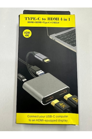 Typec Dual Hdmi Çevirici Type-c 2x Hdmi Çevirici Typec 2 Port Hdmi Çevirici