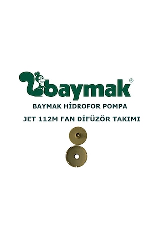Baymak Hidrofor Pompa Jet 112M Fan Difüzör Takımı