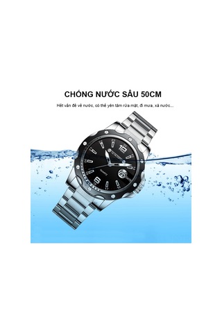 Skycity Kuvars Kol Saati - İthal Hareket, Derin Su Geçirmezliği, Delikli Kadran, Parlak Cam, Paslanmaz Çelik Kordon Ve Parlak Işımlı Fonksiyon Altın