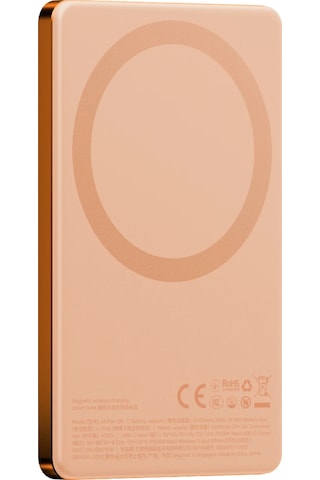 Energea Alupac Mini 5k 5.000 Mah 20w Type-c Ve 15w Kablosuz Şarj Çıkışlı Pd Hızlı Şarj Magsafe Powerbank - Turuncu Turuncu