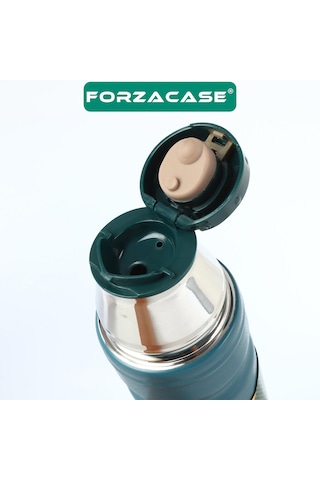 Forzacase 3 Bardaklı Paslanmaz Çelik 700 ML Termos - Fc435 Siyah