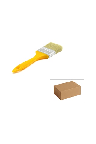 Kestirme Boya Fırçası - 50 Mm - No 2 - Sarı Saplı