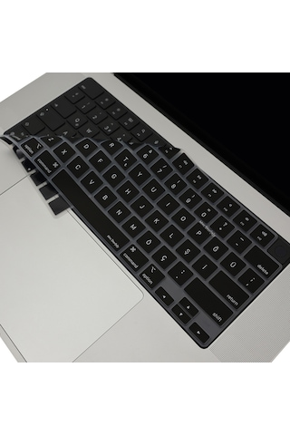 Apple Uyumlu MacBook Air Pro Klavye Kılıfı Us-tr Baskı A2681 A2941 A2442-85 A2779-80 A2992-18 A2991 Siyah