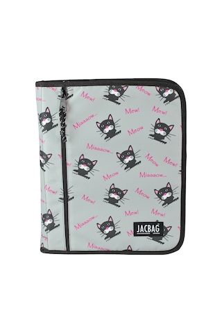 Jacbag Organizip-fermuarlı Dosya Çanta A4 Organizer Dosya-miyav Tek Renk