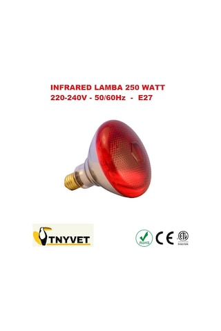 Tnyvet İnfrared Isıtıcı Lamba 250 Watt