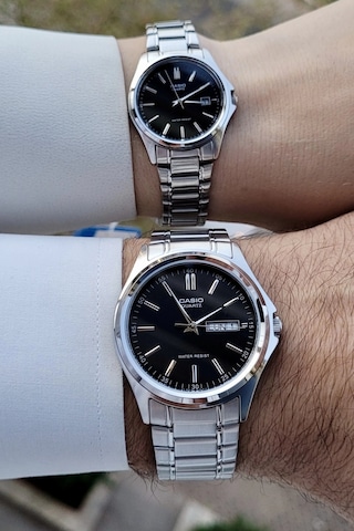 Casio Csgnct98 Sevgili Çift Kol Saati Gümüş