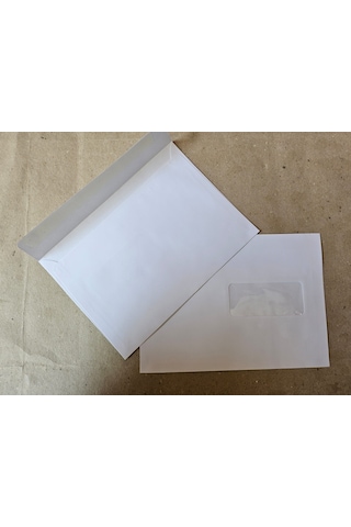Zirve Zarf - 16,2 X 22,9 110 Gr Silikonlu Pencereli Zarf 60 Adet
