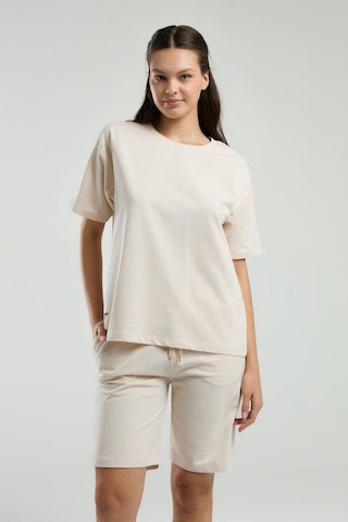 Rolypoly Kadın Krem Şort Takım Rp3592-s-v4 Krem