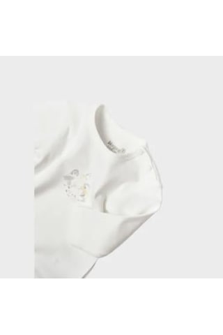 Bibaby Organik Body Uzun Kol Penguin Club Ekru - Gri-11651 Ekru