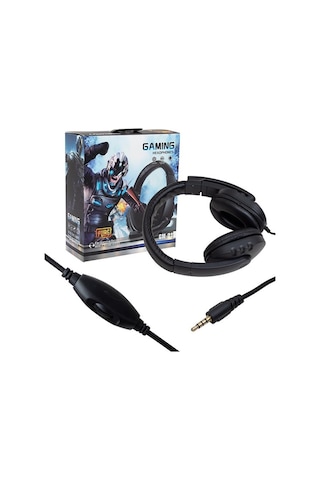 Hello 3.5 Mm Stereo Kablolu Ledli Mikrofonlu Siyah Gaming Oyuncu Kulaklık Hl-5351