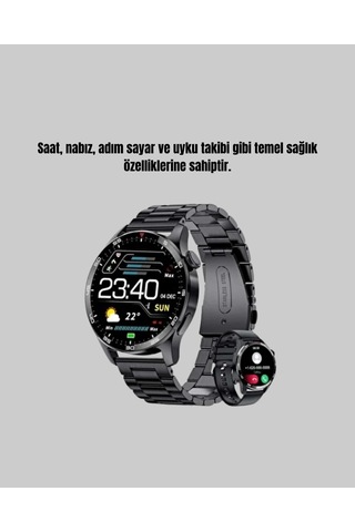Modern Tasarımlı Akıllı Saat 100 Mah Kalp Atış Ve Uyku Ölçer