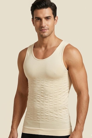 Fit Women Dik Duruş Destekli Korse Atlet 6056 Bej