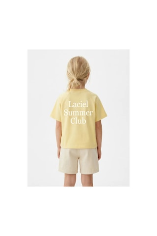 Poala Kids Summer Club Unisex Sarı Tshirt
