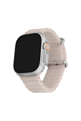 You Smart A8-A85 Silikon Akıllı Kol Saati (Distribütör Garantili) Silver