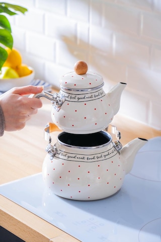 Acar Feel Good Emaye Demlik/çaydanlık Takımı