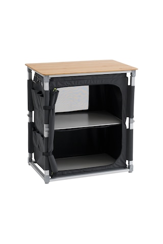 Outwell Padres Storage Unit Bambu Portaatif Kamp Mutfağı Çok Renkli