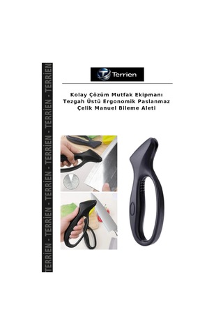 Kolay Çözüm Mutfak Ekipmanı Tezgah Üstü Ergonomik Paslanmaz Çelik Manuel Bileme Aleti