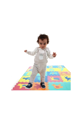 Baby Toys STT-1001B3_Hayvanlar Eva 10 Parça Bebek Puzzle Oyun Matı Yer Karosu